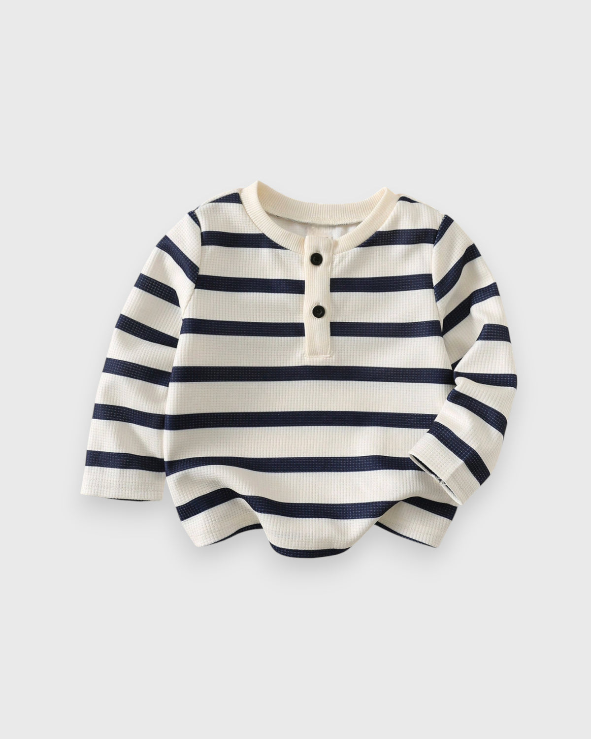 Baby Boys Waffle Stripe Sweater