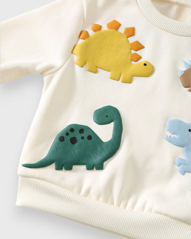 Baby Fleece Dinosaur Sweatshirt