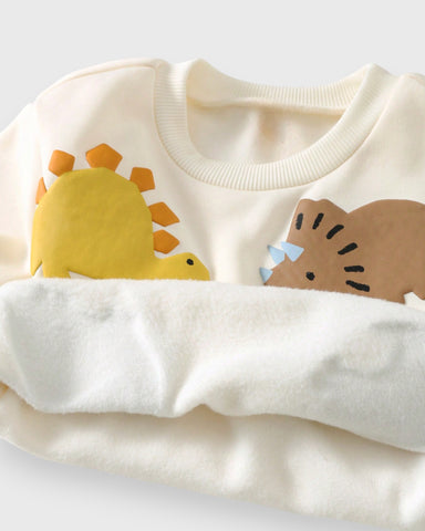 Baby Fleece Dinosaur Sweatshirt