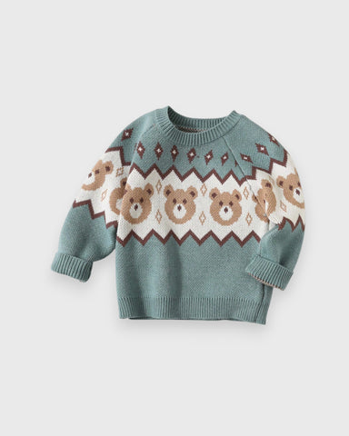 Baby Boy Bear Knitted Sweater