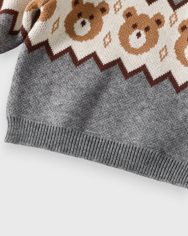 Baby Boy Bear Knitted Sweater
