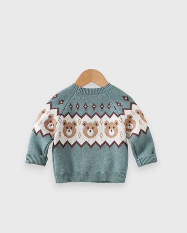 Baby Boy Bear Knitted Sweater