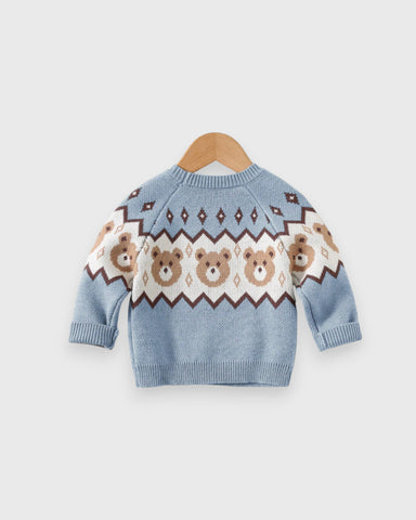 Baby Boy Bear Knitted Sweater
