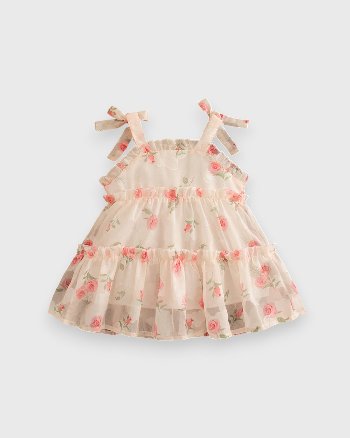 Baby Girl Rose Tiered Sun Dress