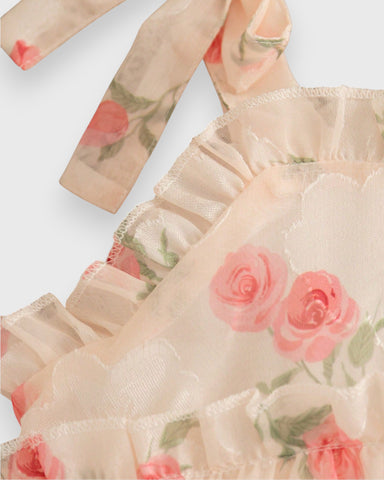 Baby Girl Rose Tiered Sun Dress