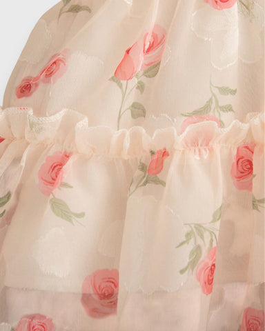 Baby Girl Rose Tiered Sun Dress