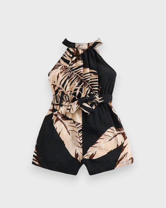 Baby Girl Printed Halter Romper