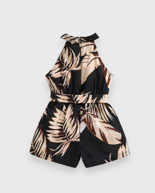 Baby Girl Printed Halter Romper