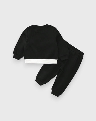 2 Pc Baby Boy Colorblock Sweatshirt & Pants