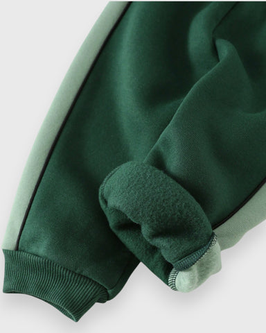 2 Pc Baby Boy Colorblock Sweatshirt & Pants Set