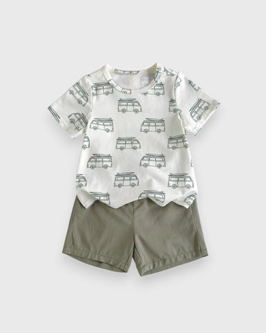 2 Pc Baby Boy Surf Buggy Tee & Shorts Set