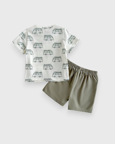 2 Pc Baby Boy Surf Buggy Tee & Shorts Set