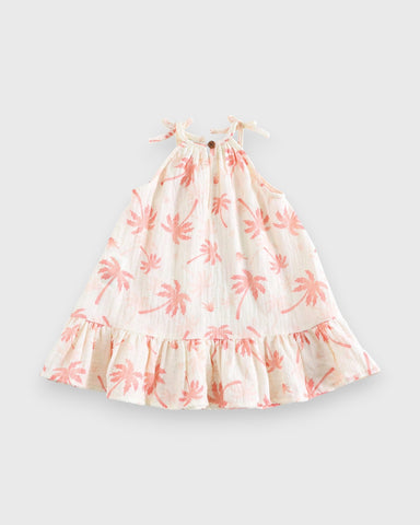Baby Girl Vacay Cotton Halter Dress