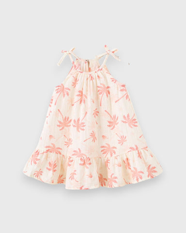 Baby Girl Vacay Cotton Halter Dress