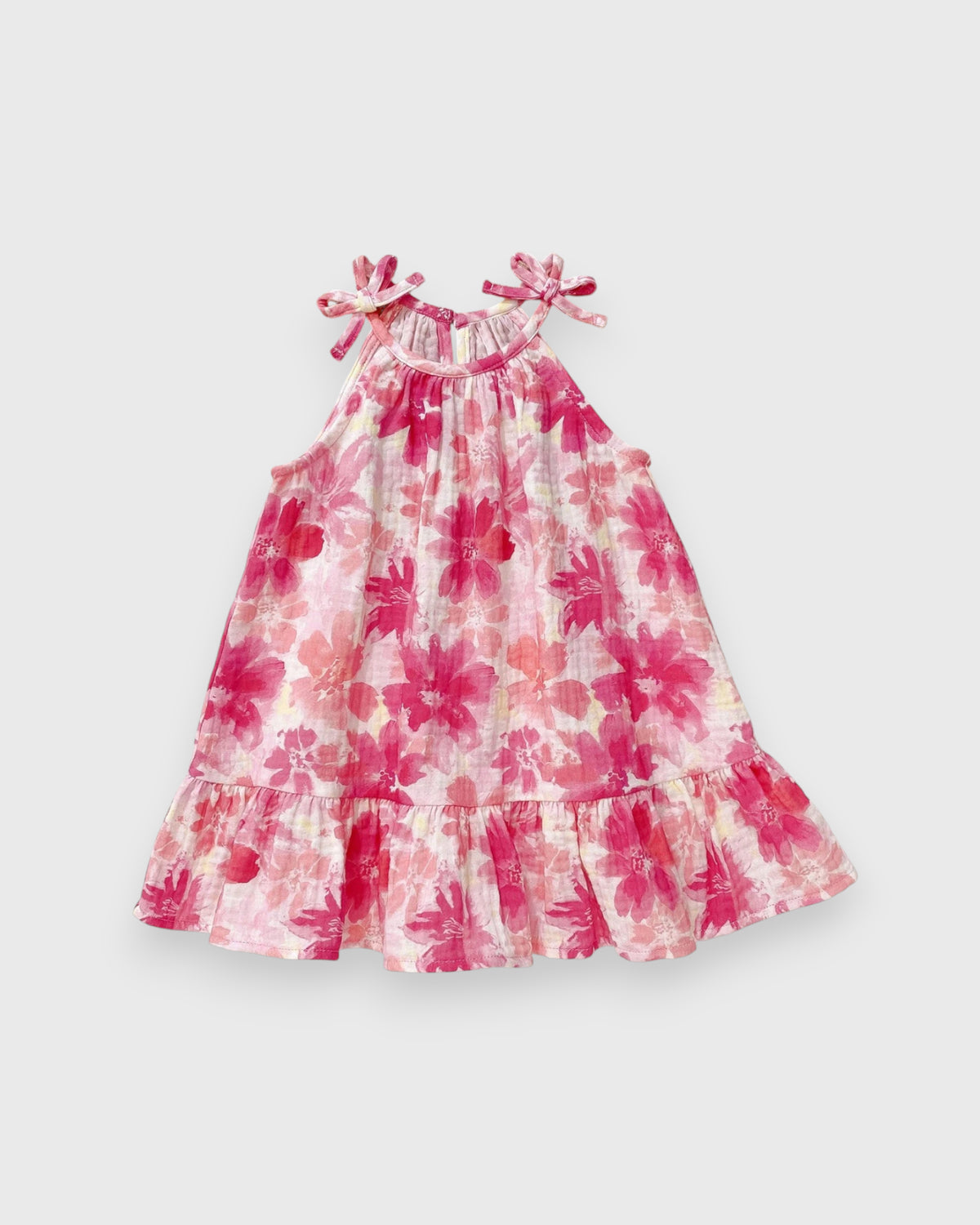 Baby Girl Vacay Cotton Halter Dress