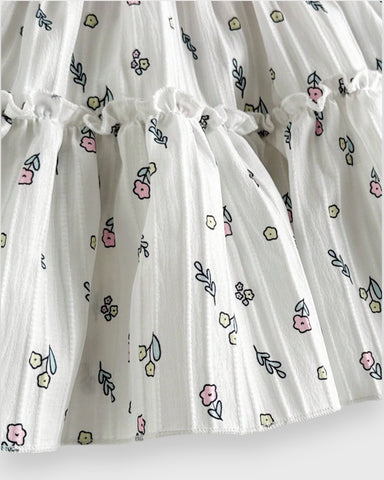Baby Girl Tulip Tassel Ruch Cami Dress
