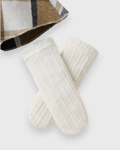 3 Pc Infant Baby Girl Plaid Dress w/ Socks & Beret