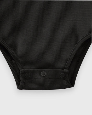 Baby Girl Ruffle Shoulder Ribbed Bodysuit