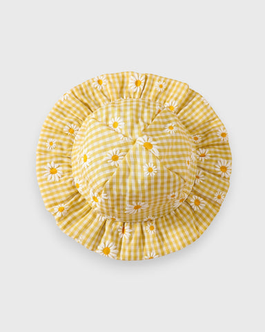 3 Pc Baby Girl Sunflower Gingham Set