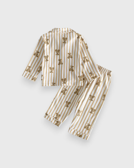 Unisex Baby Bear Stripe Pyjama Set