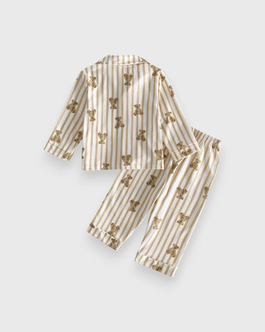 Unisex Baby Bear Stripe Pyjama Set