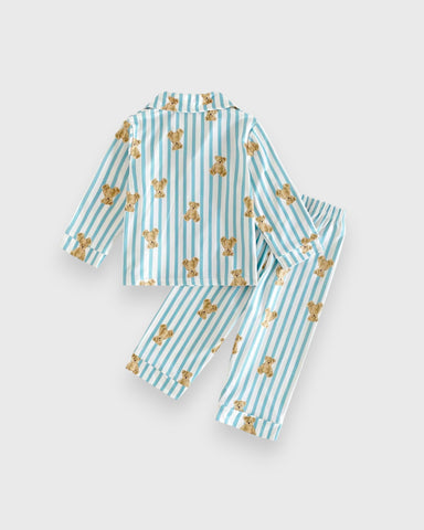 Unisex Baby Bear Stripe Pyjama Set