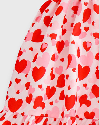 Girls Bow Back Printed Sun Dress