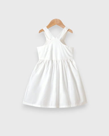 Girls 3D Pom Pom Ice Cream Button Up Dress