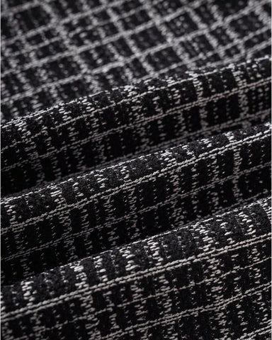 Girls Contrast Piping & Bow Tweed Dress