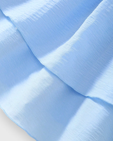 Girls Pleated Bodice Double Layer Sun Dress