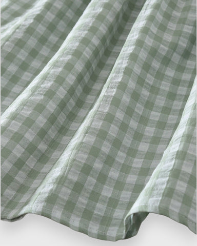 Girls Gingham Collar Dress