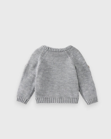 Baby Boy Bear Patch Knitted Cardigan