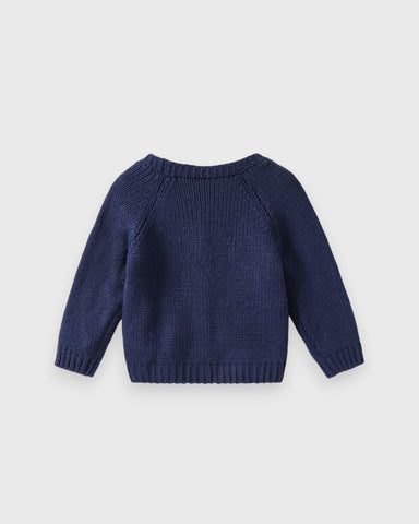 Baby Boy Bear Patch Knitted Cardigan