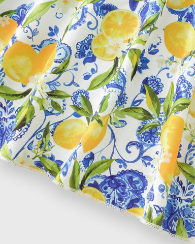 Girl Lemon Print Cami Sundress