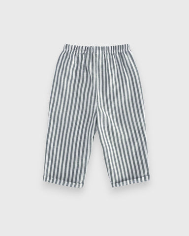 Baby Boy Bear Patch Stripe Pant
