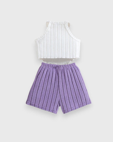 2 Pc Baby Girl 3D Flower Bouquet Top & Shorts Set