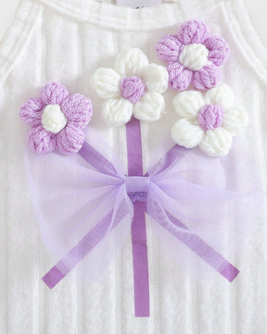 2 Pc Baby Girl 3D Flower Bouquet Top & Shorts Set