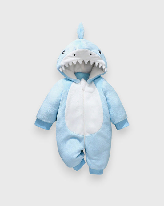Baby Shark Fleece Jumpsuit Costume