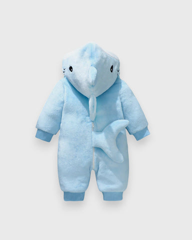 Baby Shark Fleece Jumpsuit Costume