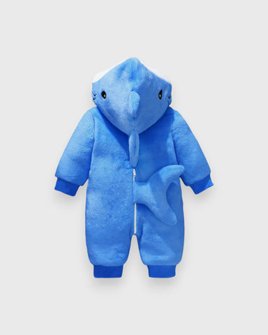 Baby Shark Fleece Jumpsuit Costume
