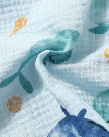 2 Pc Baby Boy Whale Print Tank Set