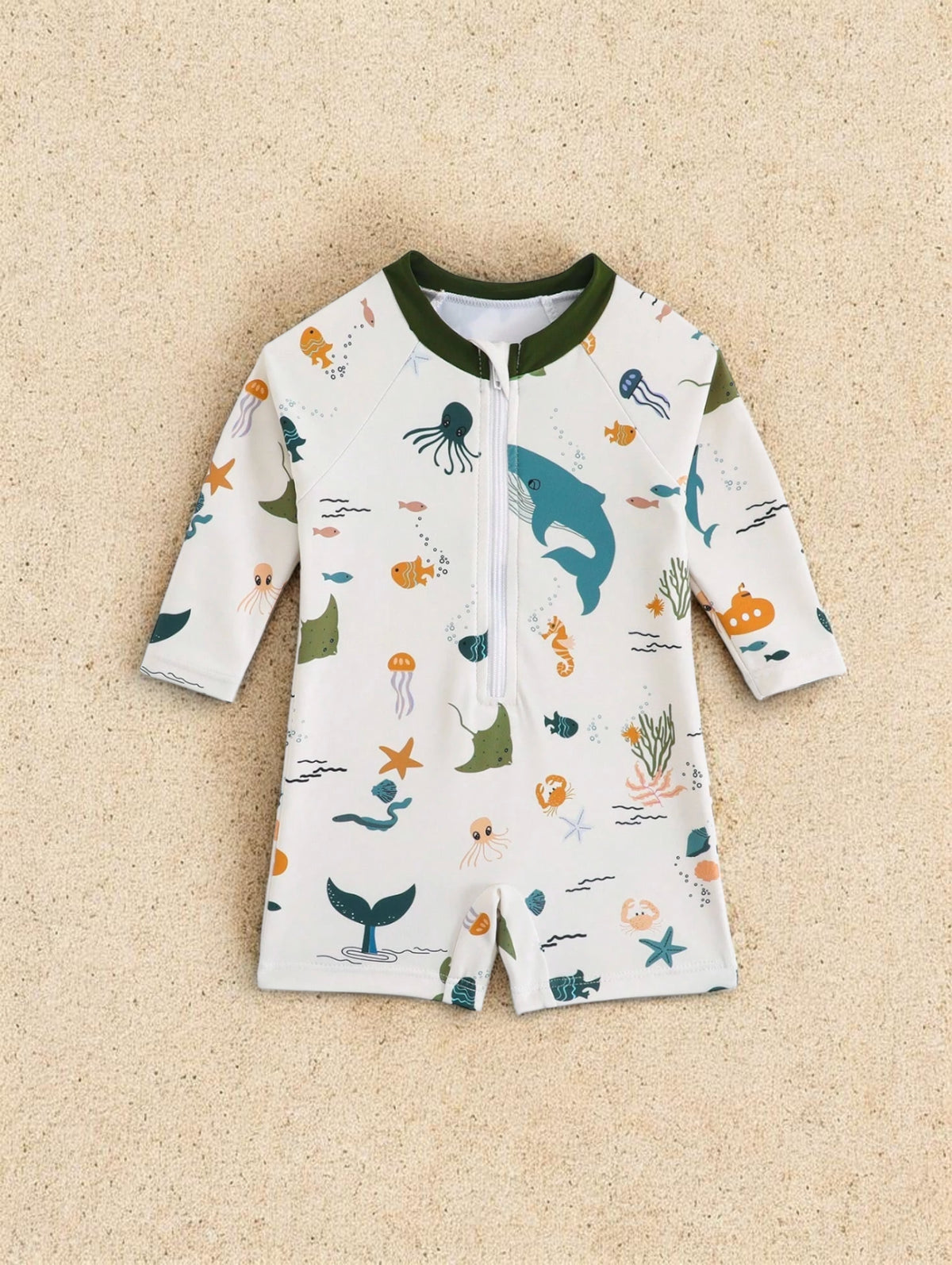 Baby Boy Sea Creature Romper Swimsuit