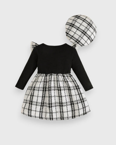 CL-2 Pc Infant Baby Girl Tweed Dress