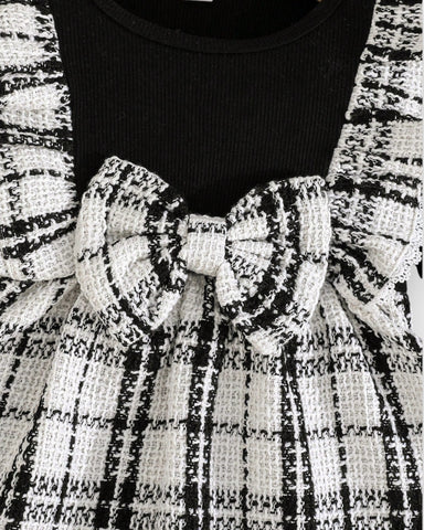 CL-2 Pc Infant Baby Girl Tweed Dress