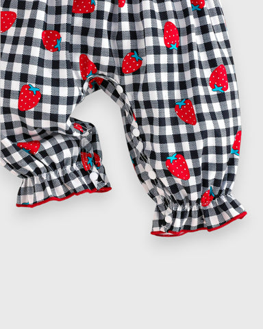 Baby Strawberry Print Cami Jumpsuit