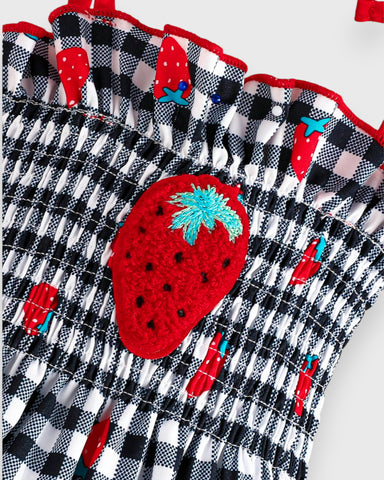 Baby Strawberry Print Cami Jumpsuit