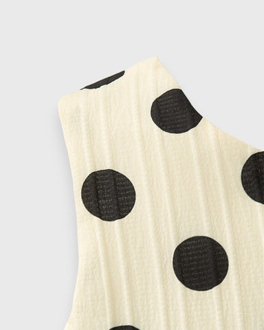 2 Pc Baby Girl Bow Back Polka Dot Tank & Shorts