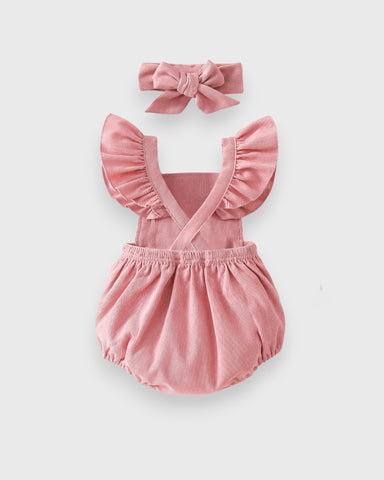 Baby Girl Easter Bunny Corduroy Bodysuit