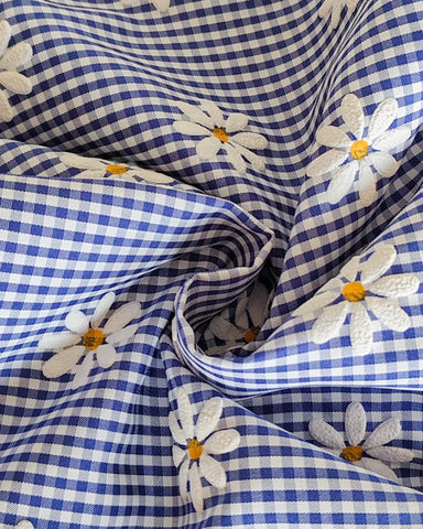 Baby Girl Flutter Sleeve Gingham Plaid Flare Dress