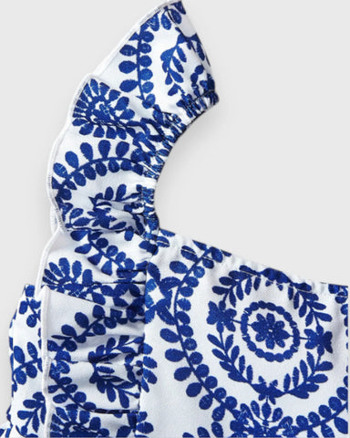 Baby Girl Parisian Print Summer Romper